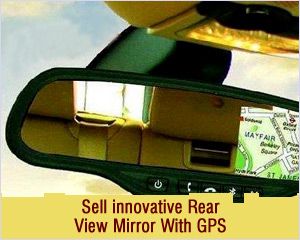 Innovative Rear View Mirror with GPS, Bluetooth and touch screen